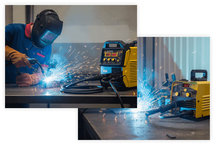 Spawarki elektrodowe, TIG, MIG/MAG marki  POWERMAT