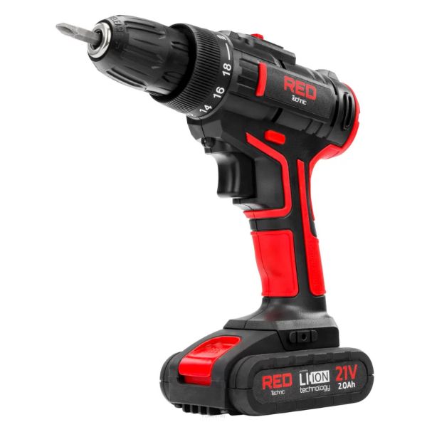 Lekka wiertarko-wkrętarka Red Technic RTWA0075