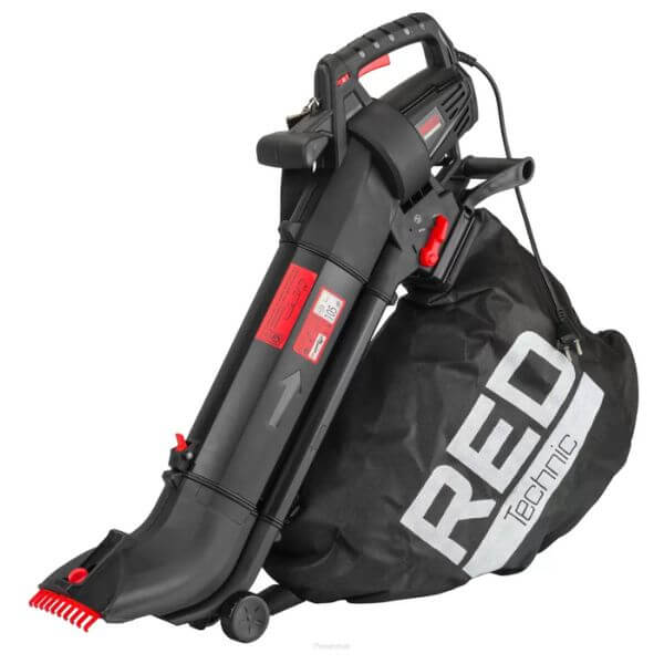 Najmocniejsza dmuchawa do liści elektryczna o mocy 3550 W z odkurzaczem i rozdrabniaczem Najmocniejsza dmuchawa do liści elektryczna - model 3w1 RED TECHNIC