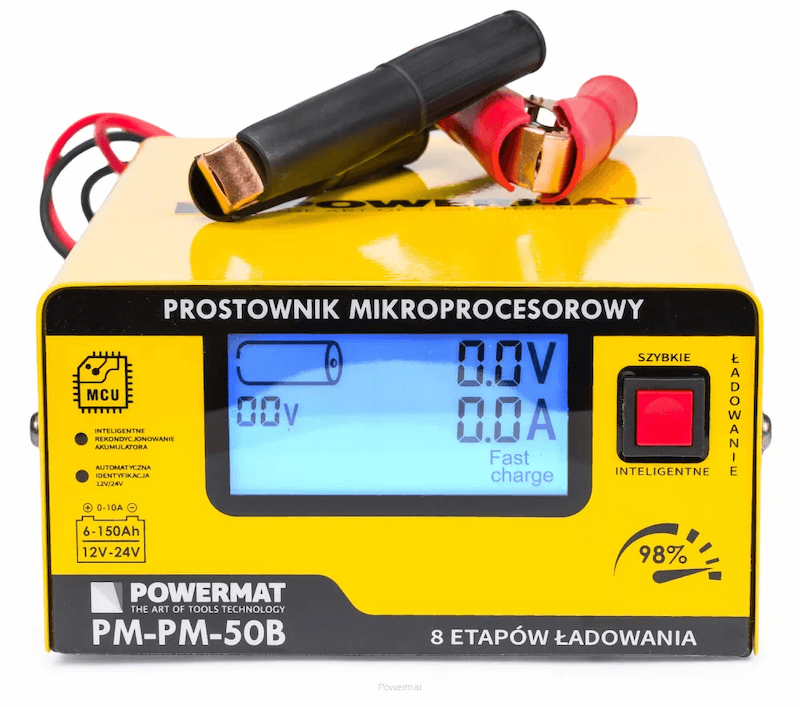 Prostownik mikroprocesorowy akumulatorowy PM-PM-50B Powermat